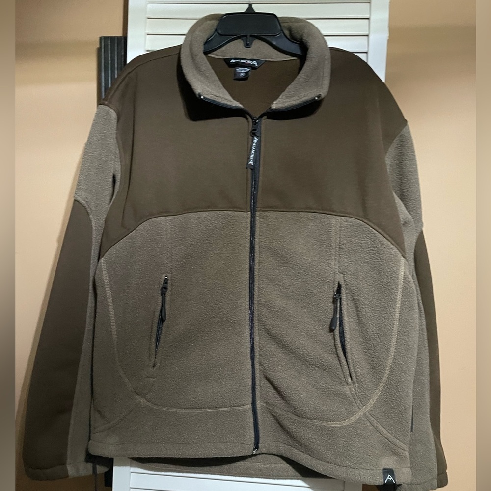 AVALANCHE WEAR Full Zip Front Fleece Pullover Sweater Jacket XL Layering